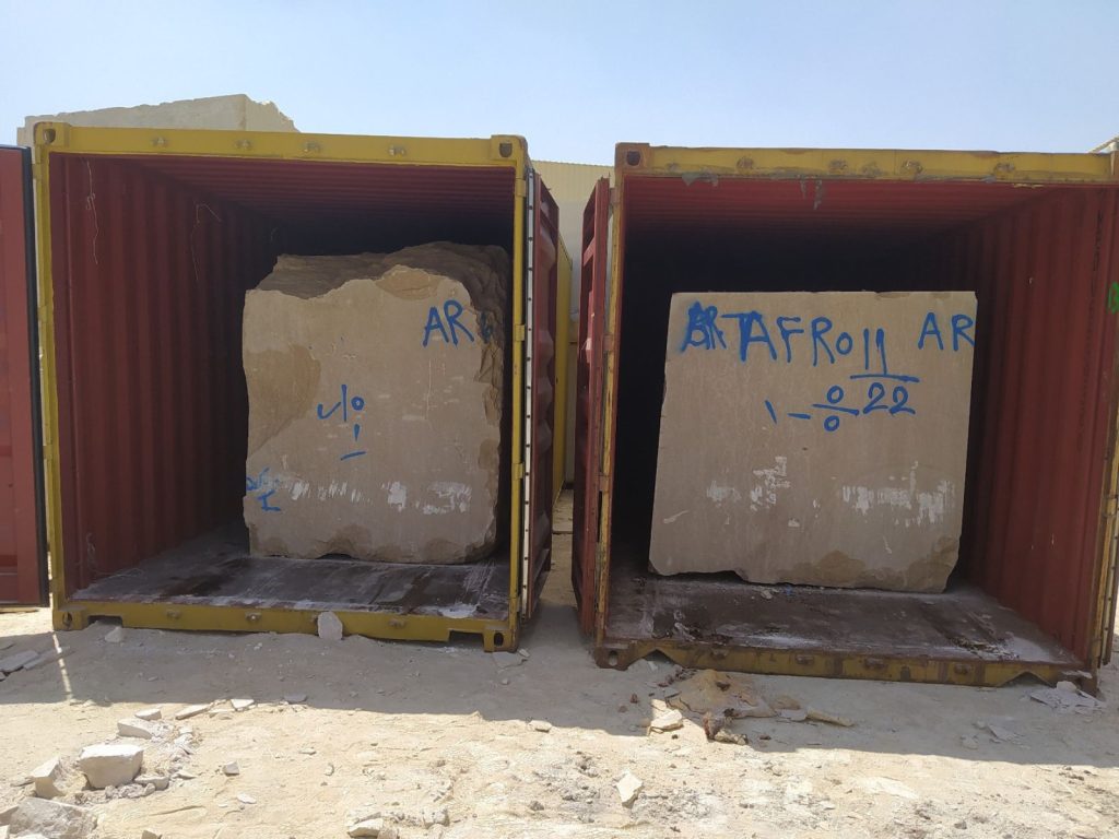 Blocks in containers